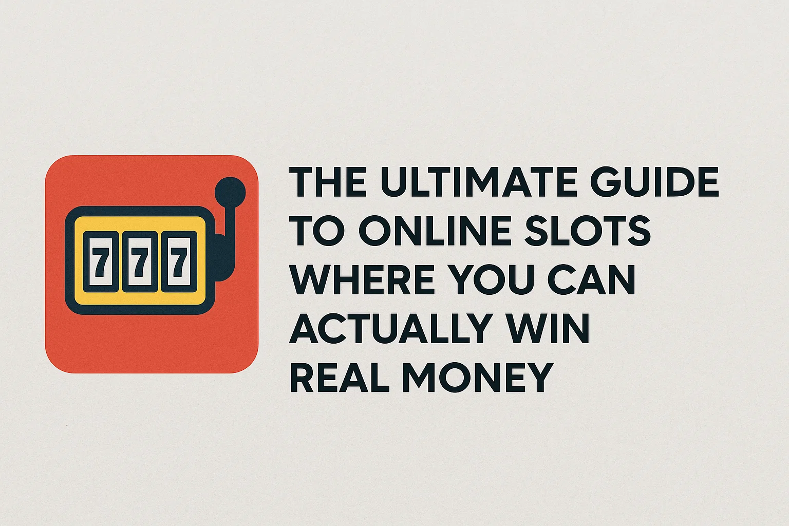 The Ultimate Guide to Online Slots Where You Can Actually Win Real Money